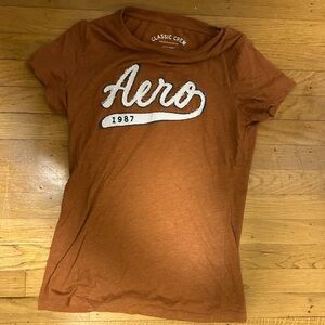 Aeropostale Classic Crew Brown Tee
